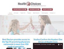 Tablet Screenshot of healthechoices.com
